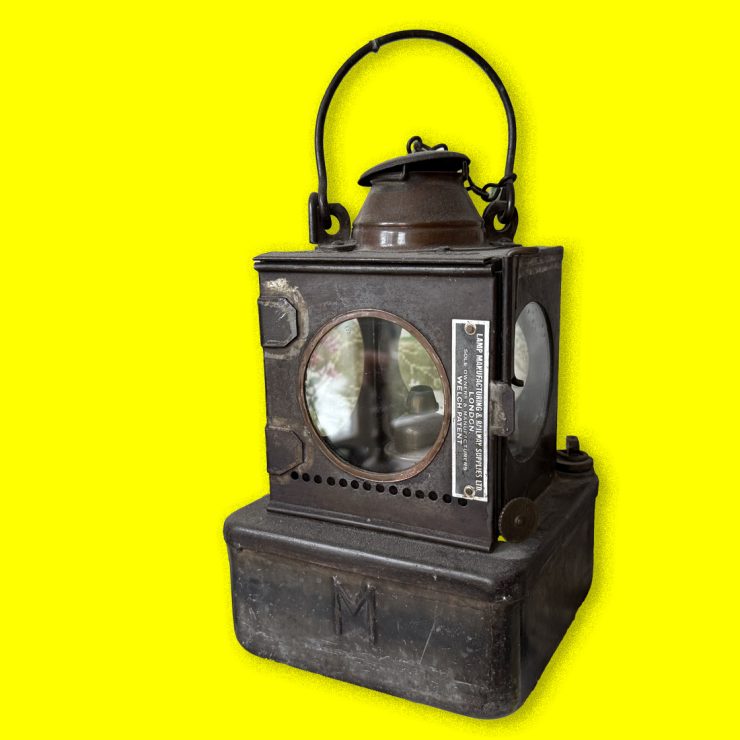 mama yorkshire Welch Patent spoorweglamp