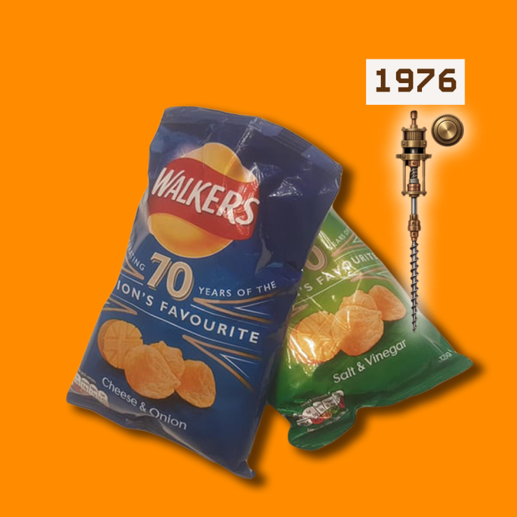 cheese onion chips vakantie engeland 1976