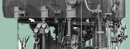 Historische scheepsstoommachine van Gebr. Stork & Co, Hengelo